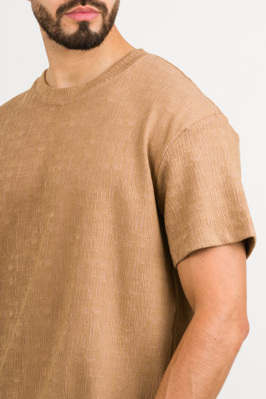 T-Shirt Text CZ Café Claro