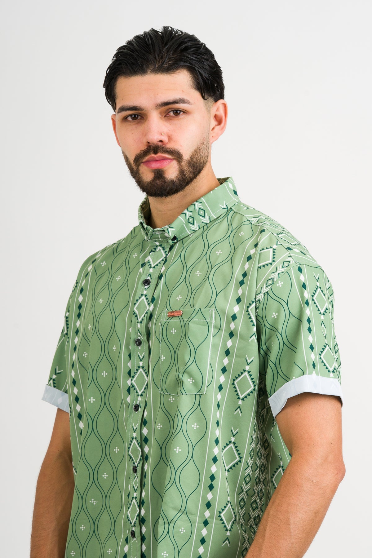 Camisa Button Green Maya - Voszmen