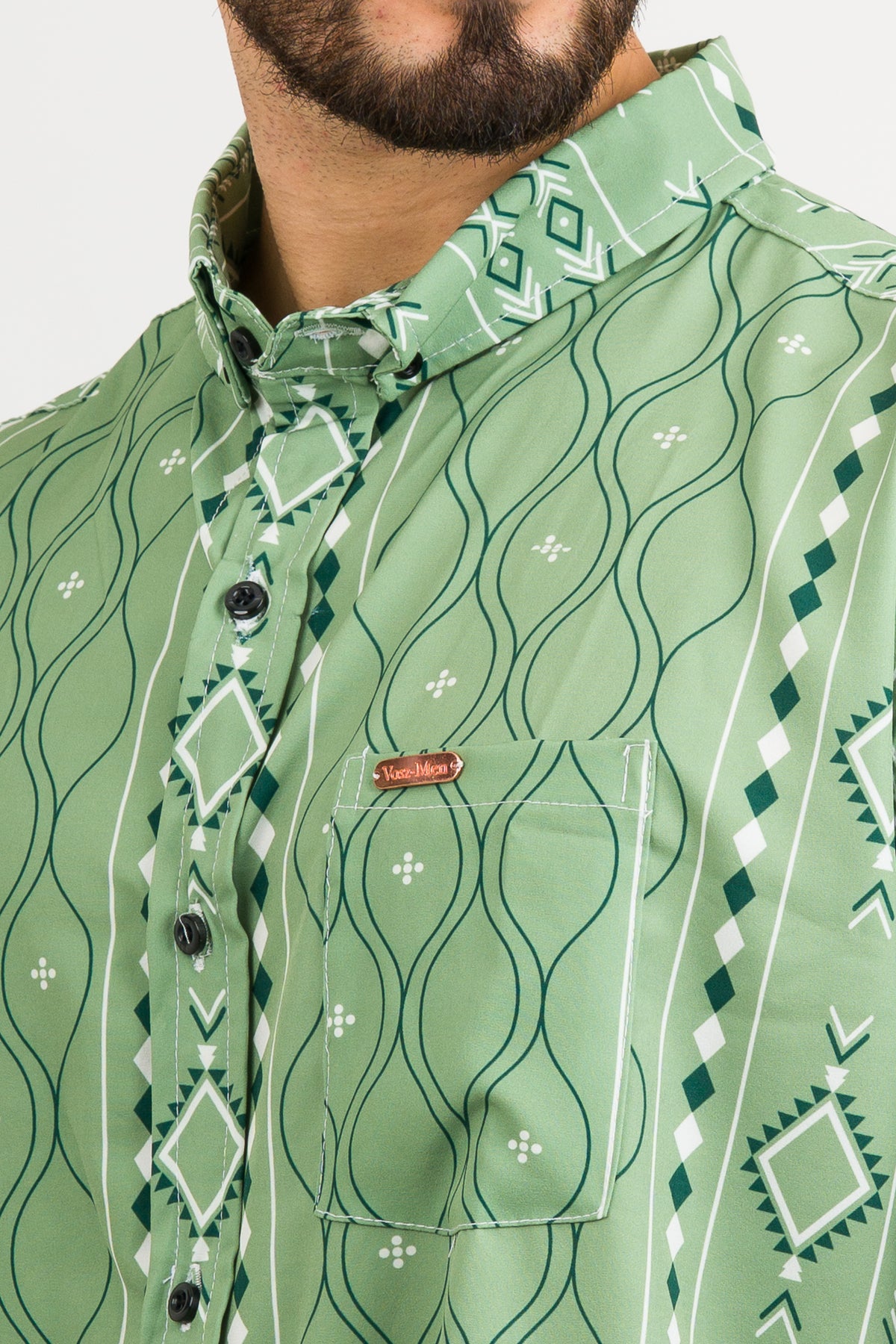 Camisa Button Green Maya - Voszmen