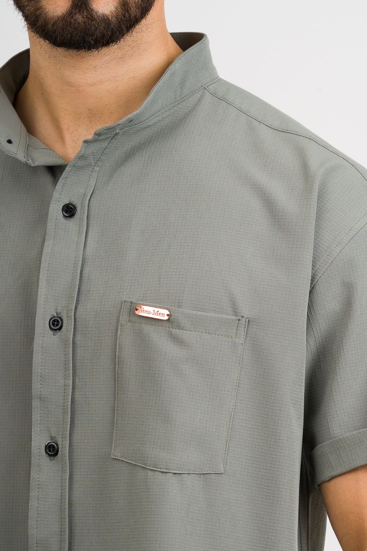 Camisa Waffer Verde Olivo - Voszmen