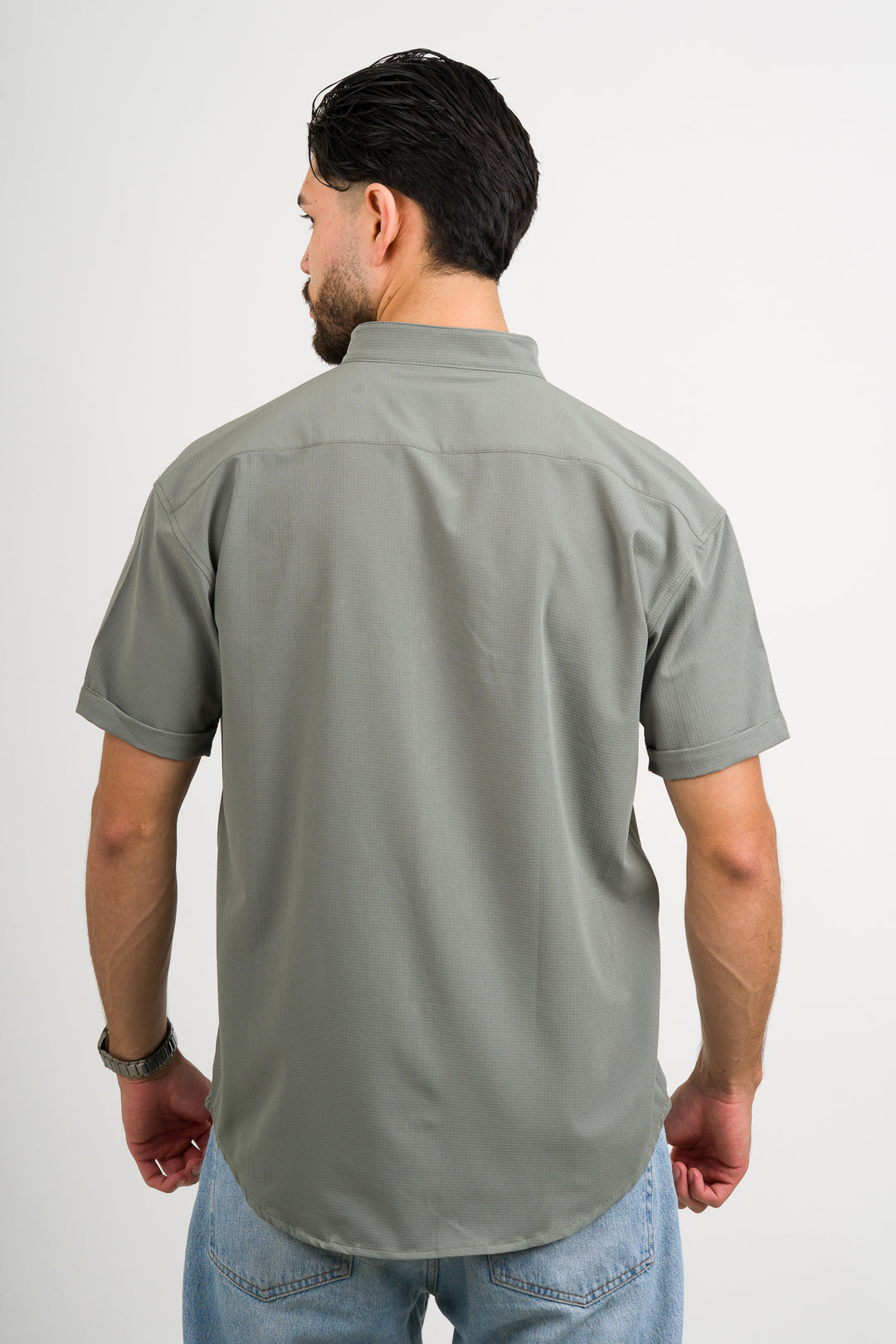 Camisa Waffer Verde Olivo