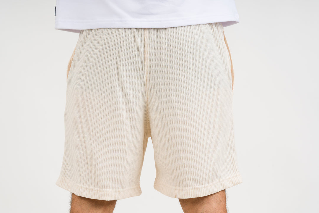 Pantaloneta Text Q Crema