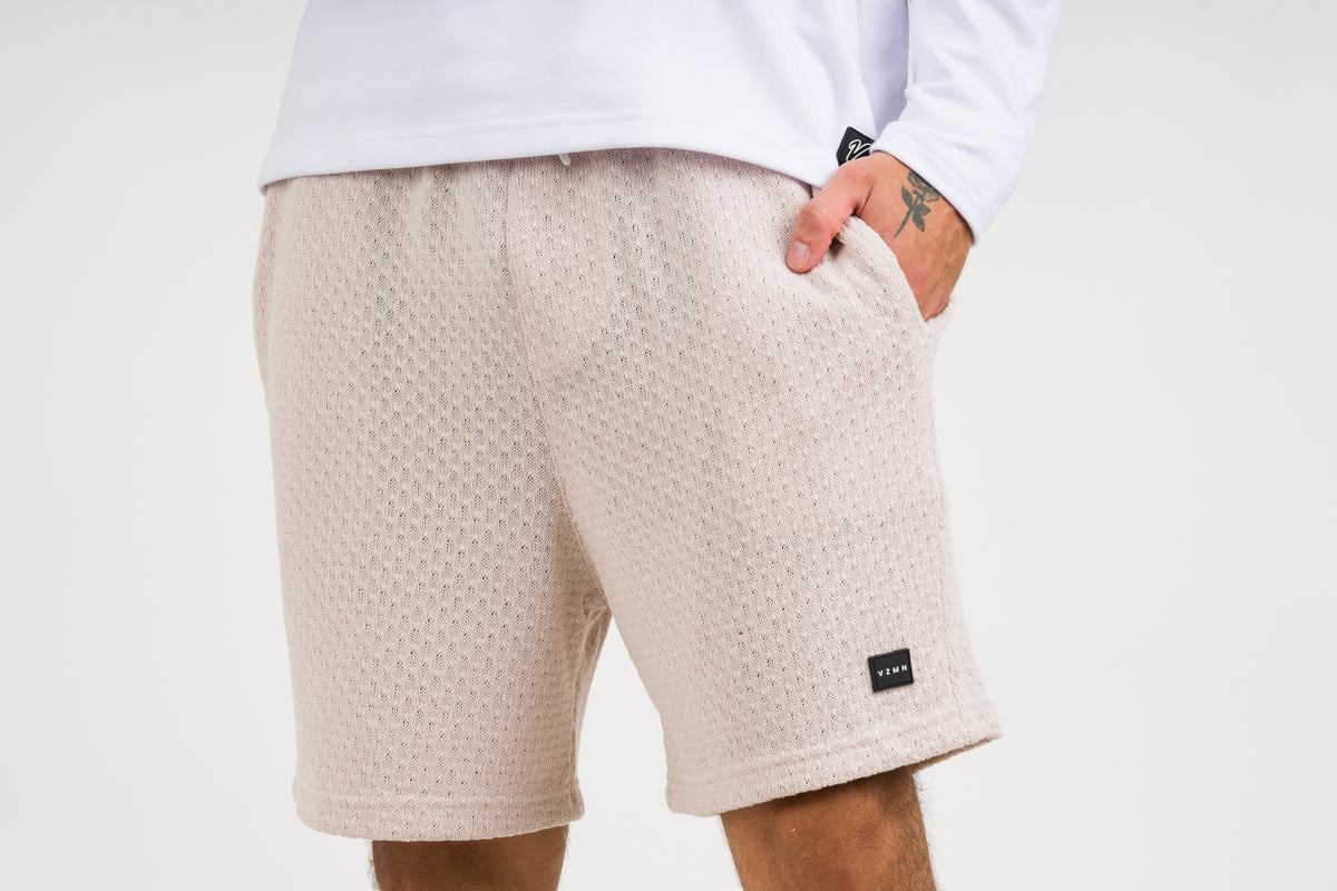 Pantaloneta Over Tejida Mc Beige - Voszmen