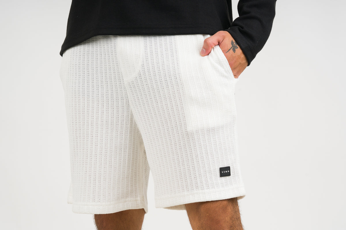 Pantaloneta Over Tejida Md Blanca - Voszmen