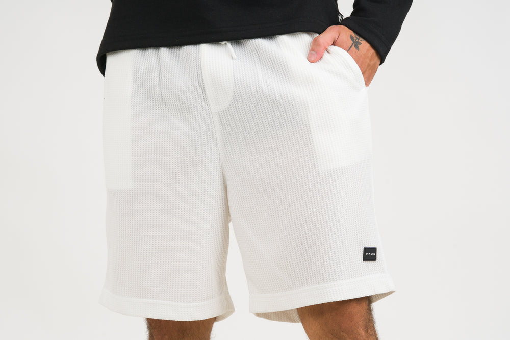 Pantaloneta Text Q Blanco Hueso