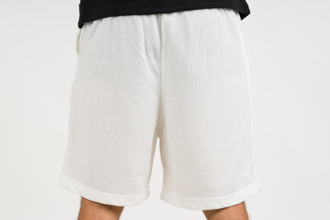 Pantaloneta Text Q Blanco Hueso