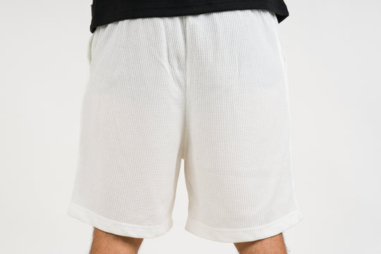 Pantaloneta Text Q Blanco Hueso