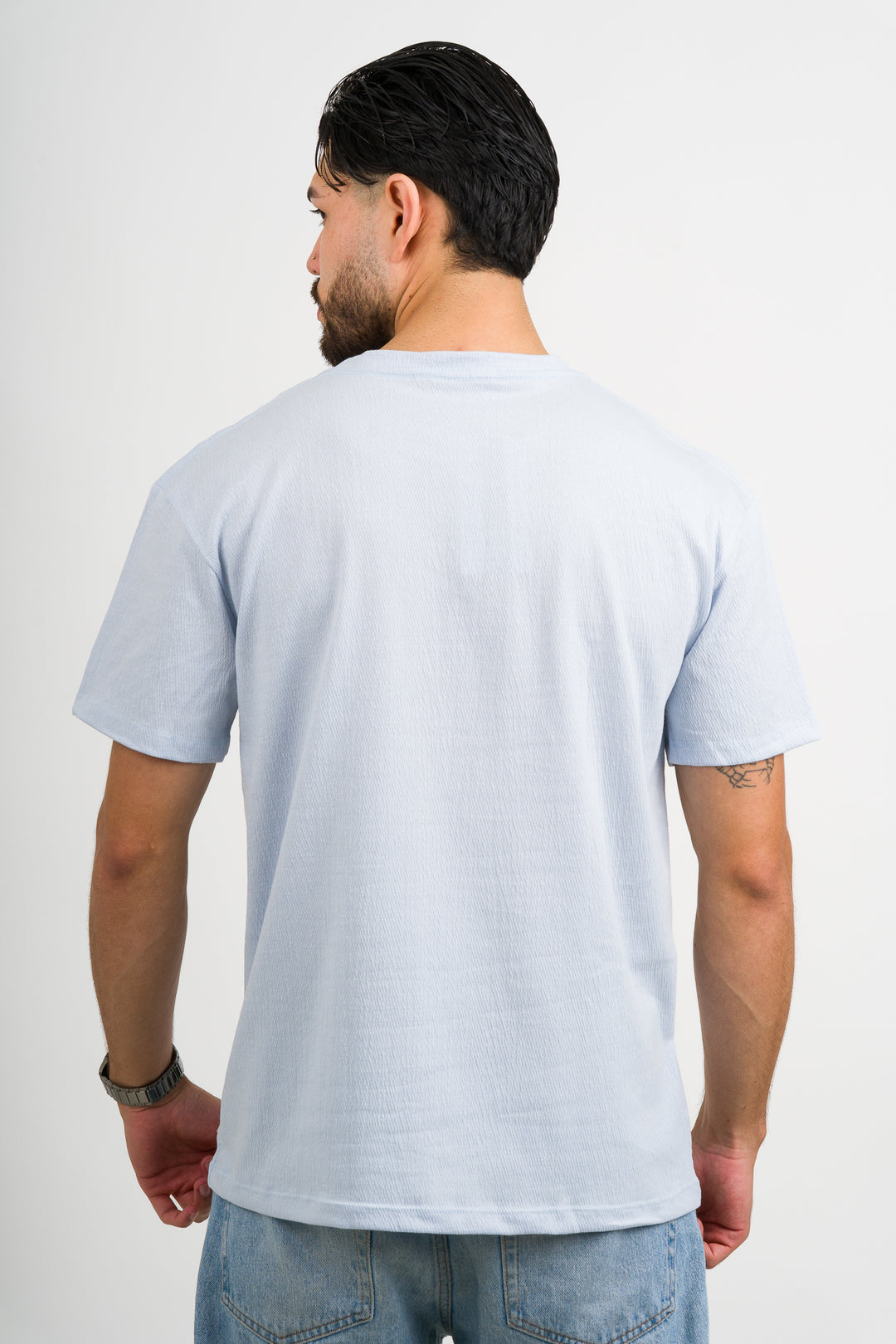 T-Shirt Text Fl Celeste - Voszmen