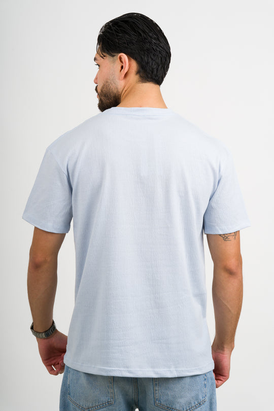 T-Shirt Text Fl Celeste - Voszmen