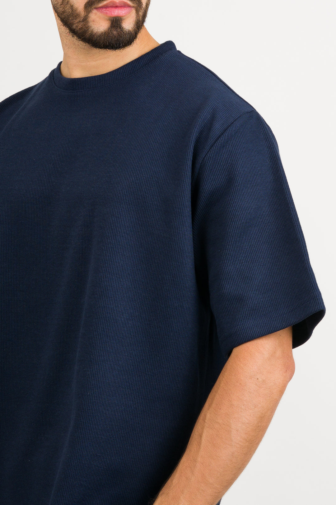 T-Shirt Over Text W Azul Marino