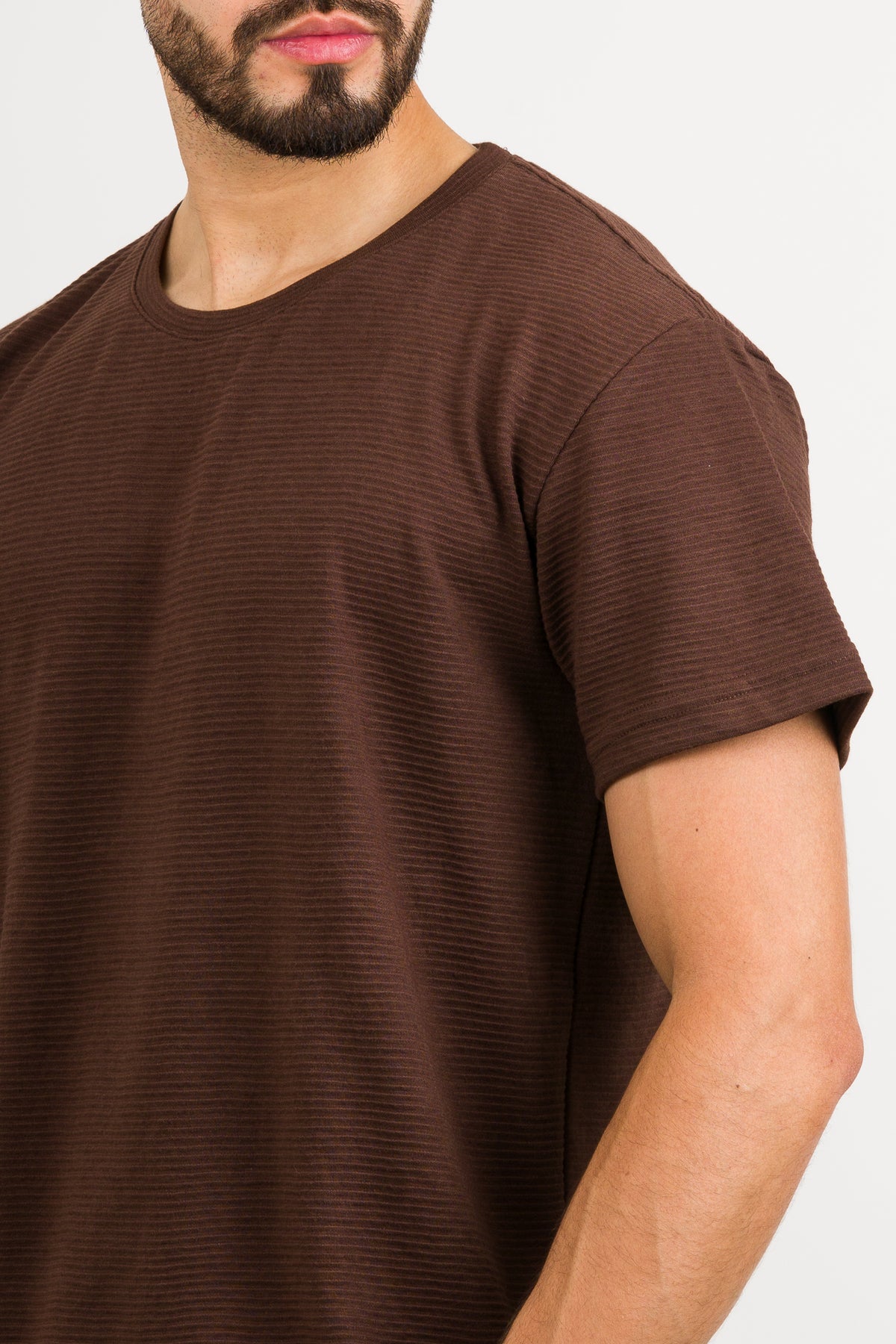 T-Shirt Text B café oscuro - Voszmen