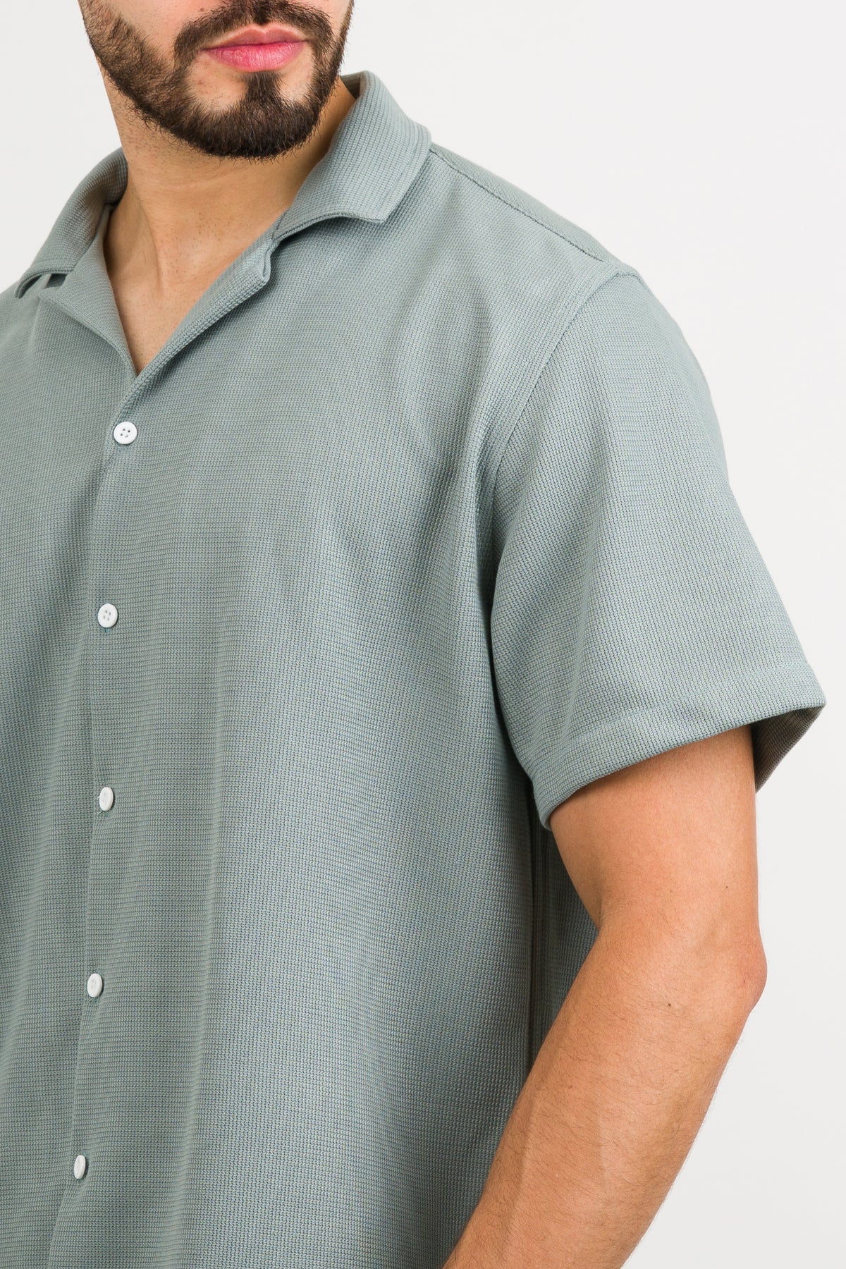 Camisa Text F Verde pastel - Voszmen