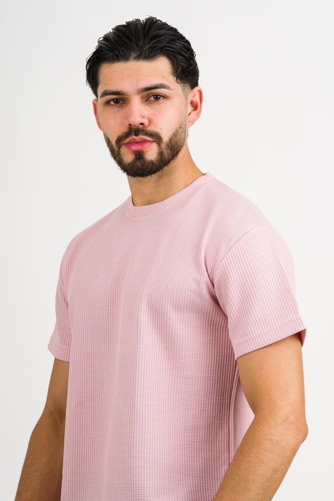 T-Shirt Text Q Palo Rosa