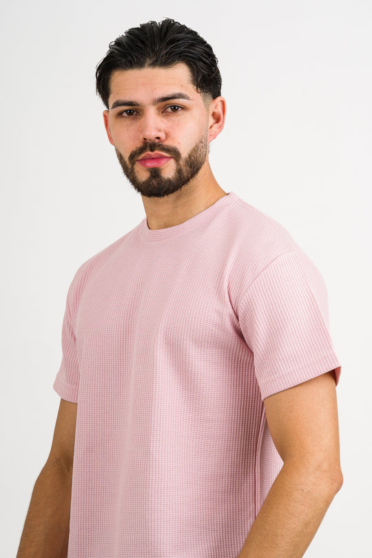 T-Shirt Text Q Palo Rosa