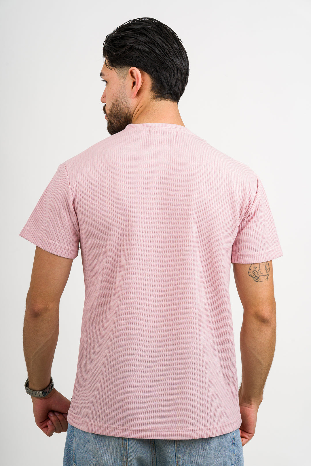 T-Shirt Text Q Palo Rosa