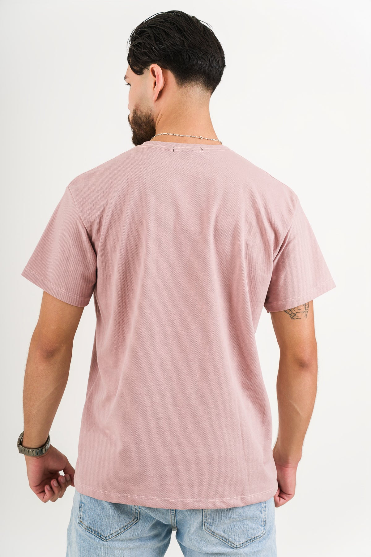 T-Shirt Text C Palo Rosa. - Voszmen