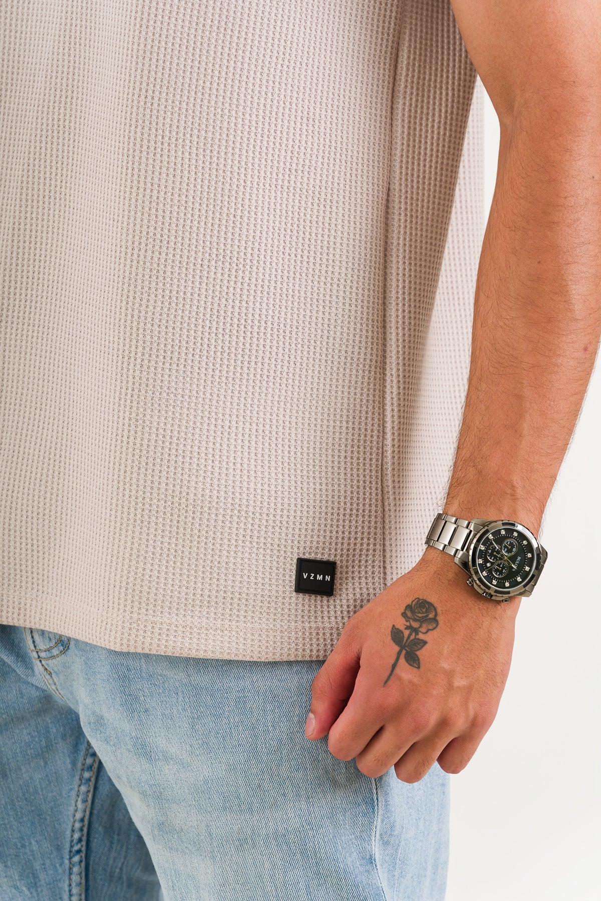 T-Shirt Text Q Beige - Voszmen