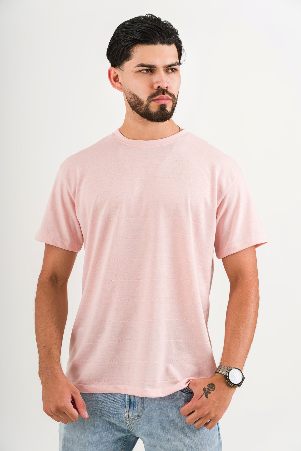 T-Shirt Text LV papaya - Voszmen