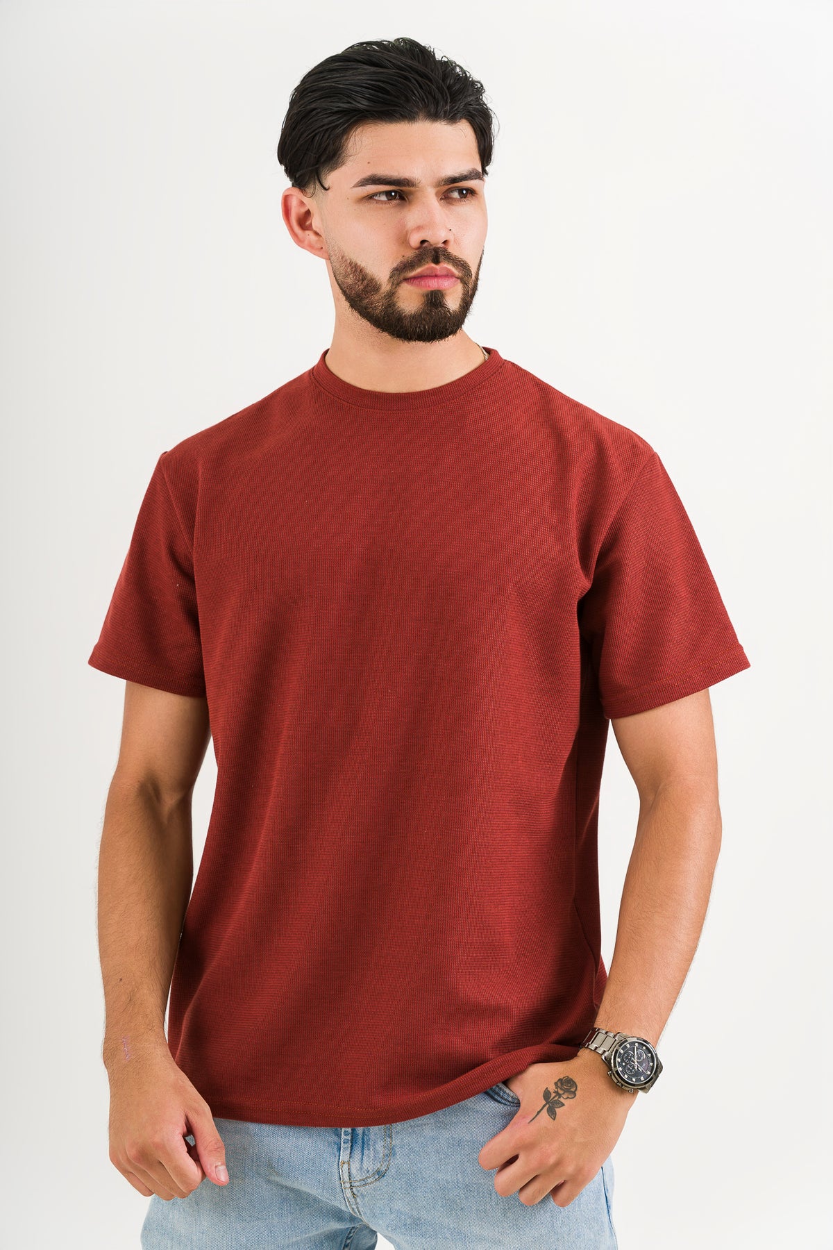 T-Shirt Text F Terracota - Voszmen