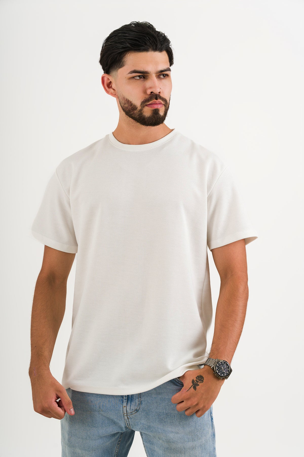 T-Shirt Text F Blanco - Voszmen