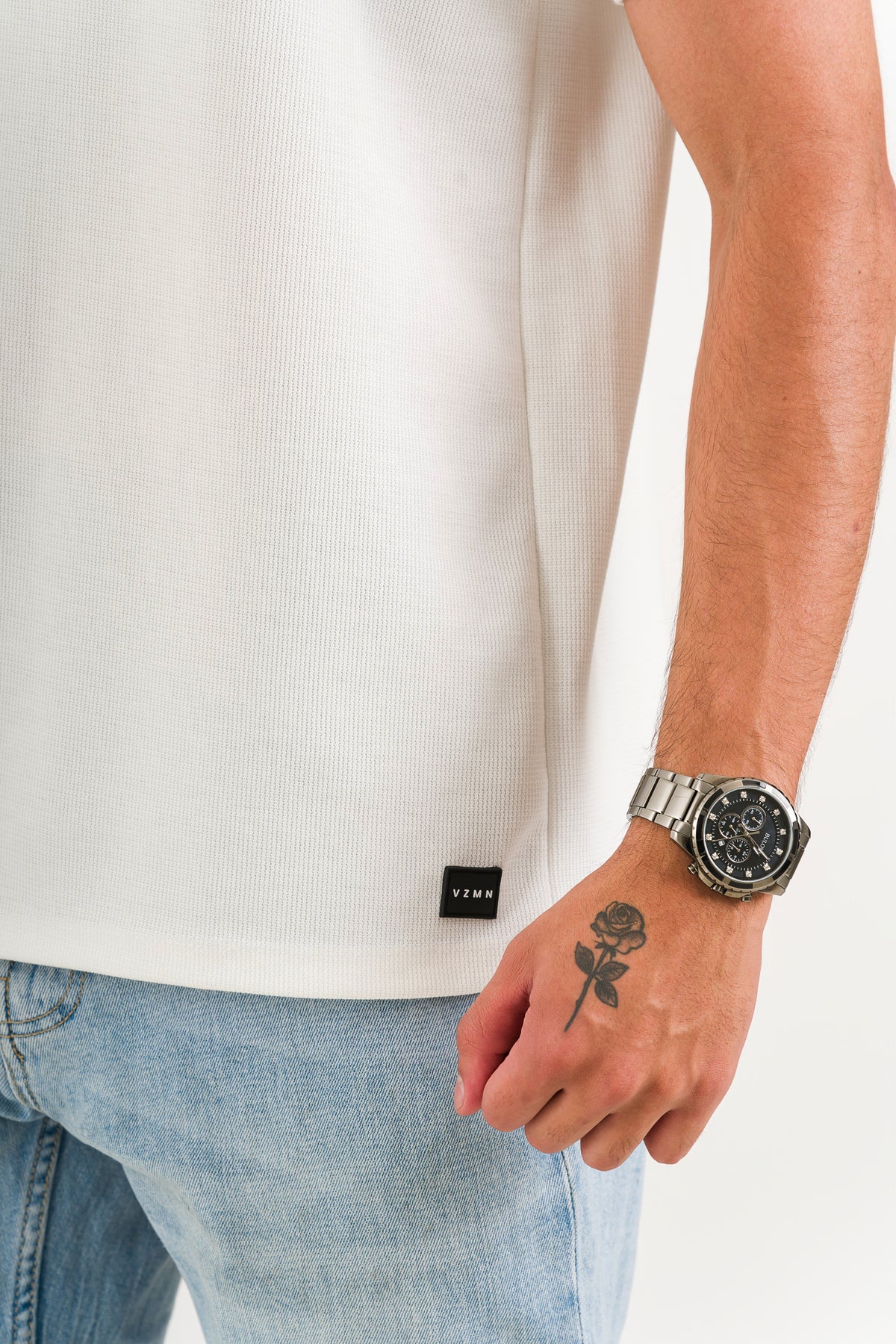 T-Shirt Text F Blanco - Voszmen