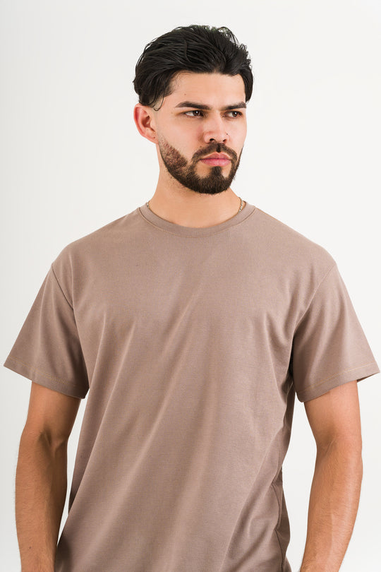 T-Shirt Text C cafe claro
