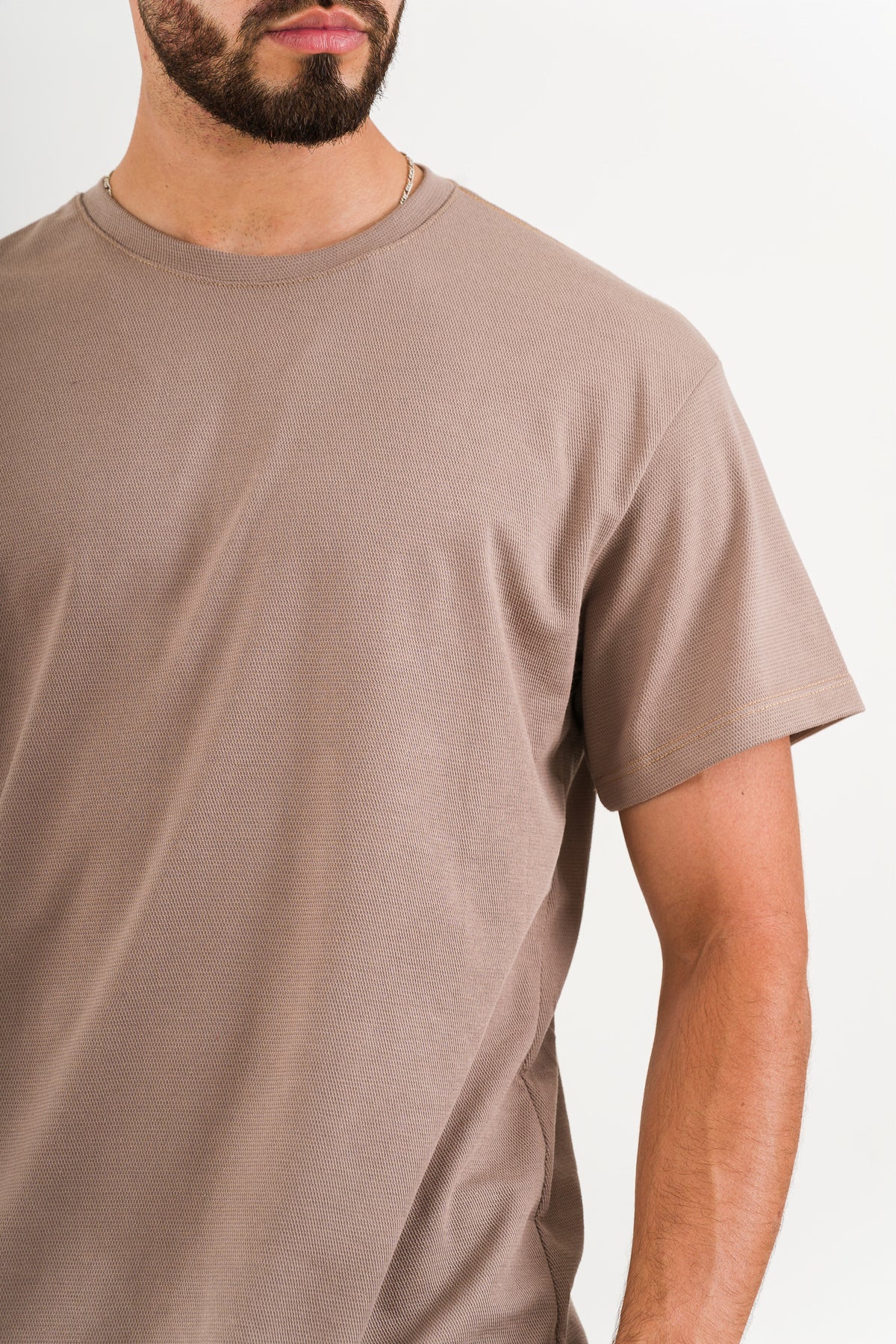 T-Shirt Text C cafe claro - Voszmen