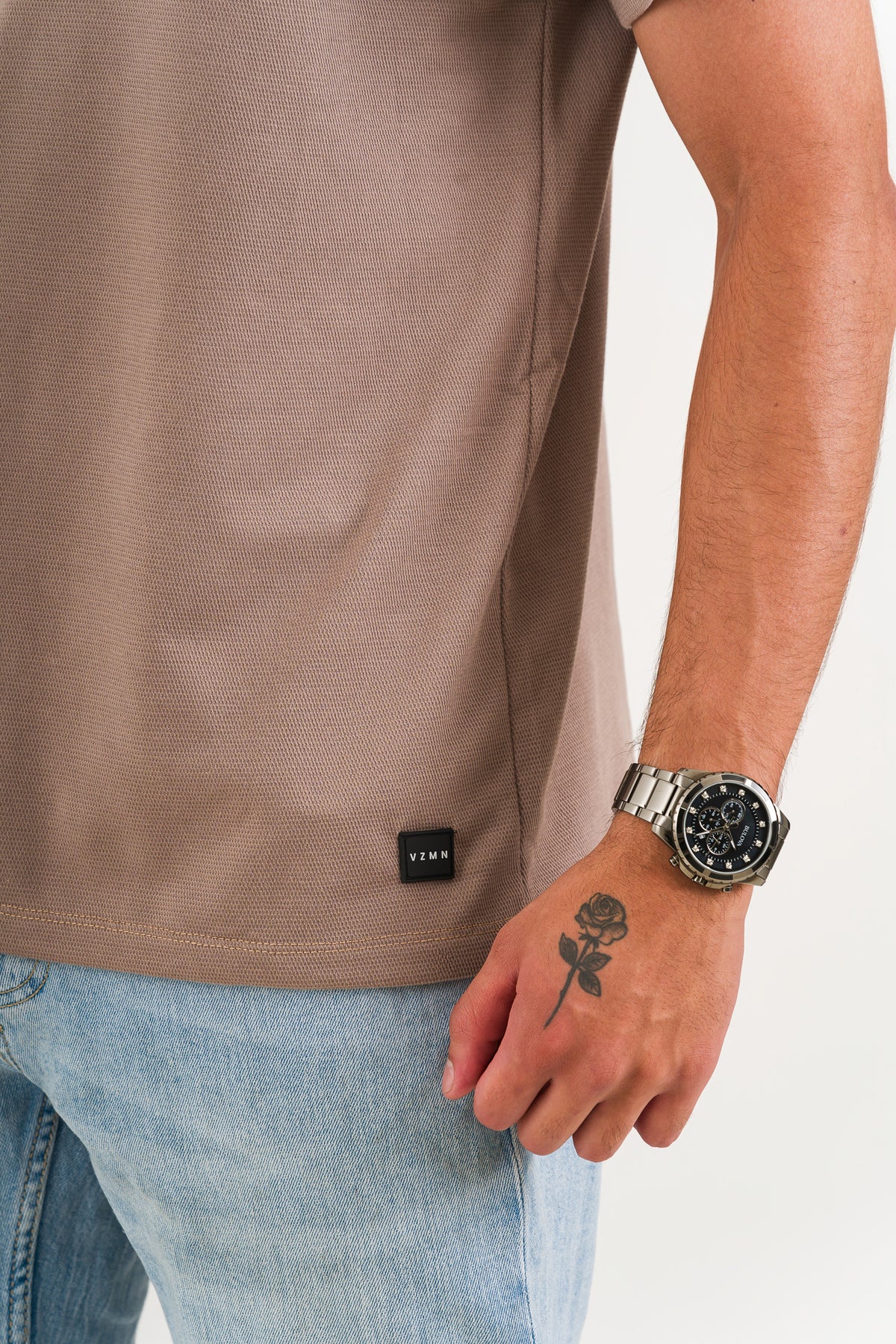 T-Shirt Text C cafe claro - Voszmen