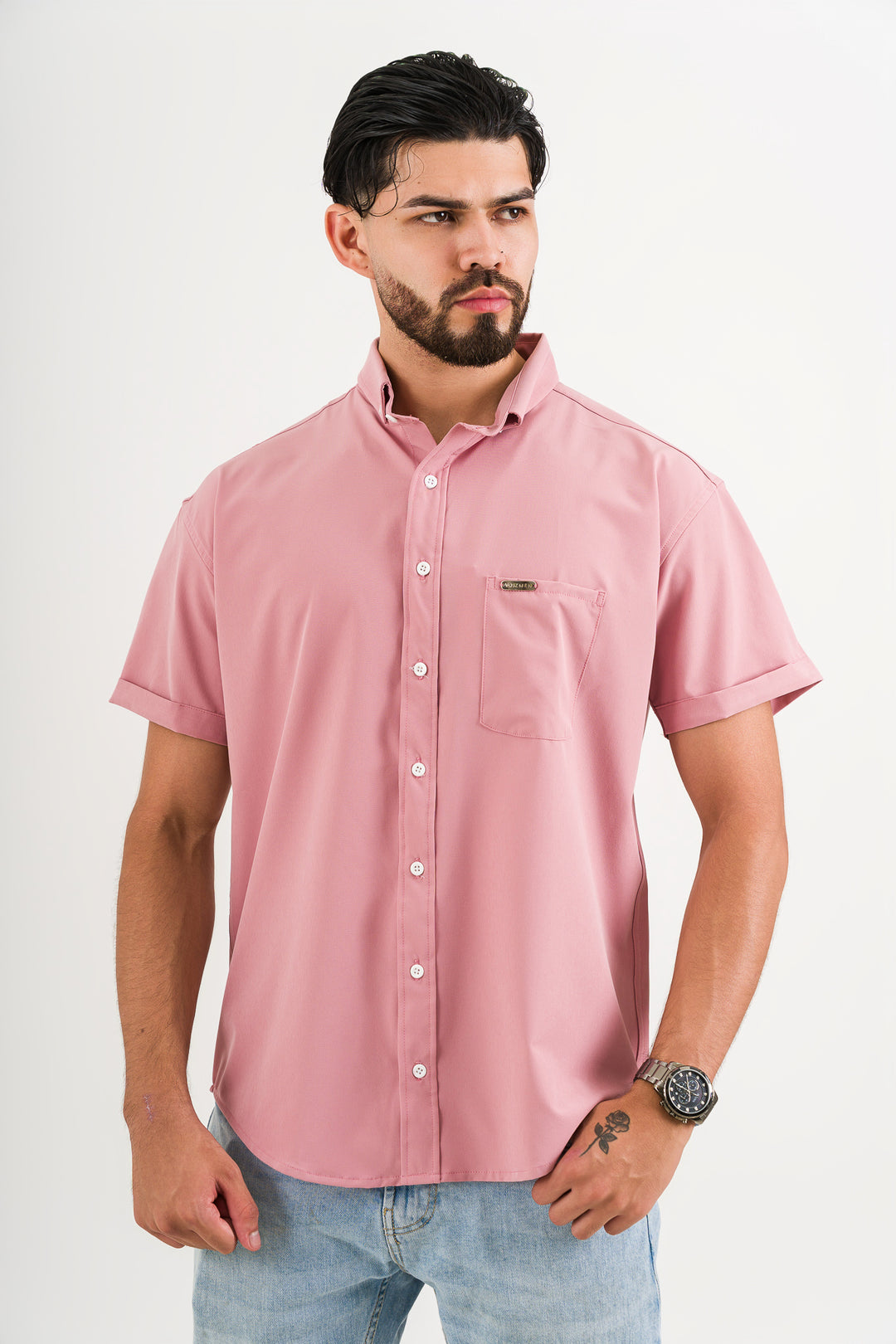 Camisa Button Triple Rose