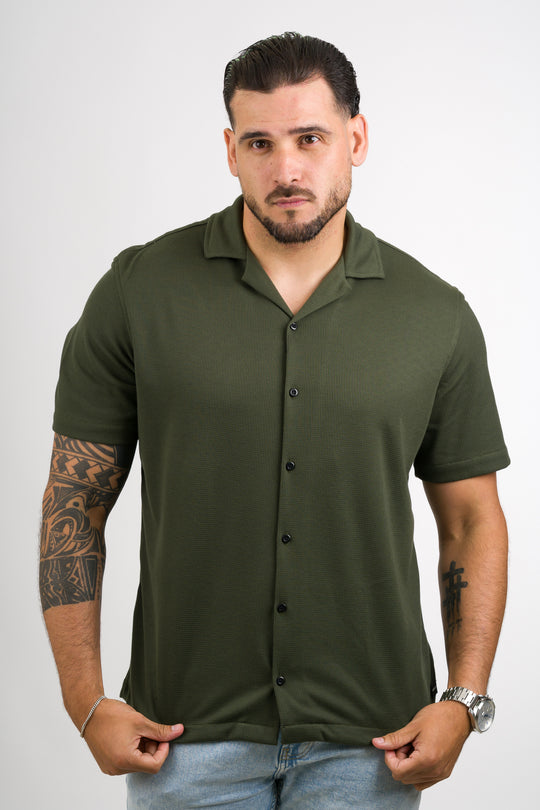 Camisa Text M Verde Musgo