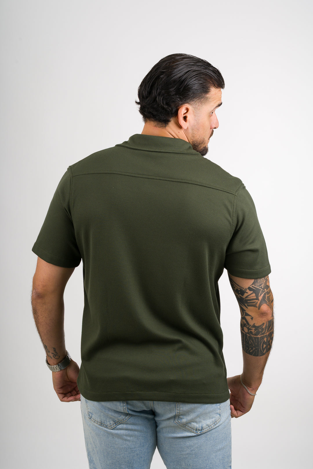 Camisa Text M Verde Musgo