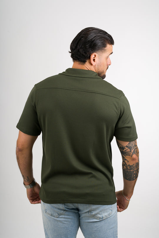 Camisa Text M Verde Musgo