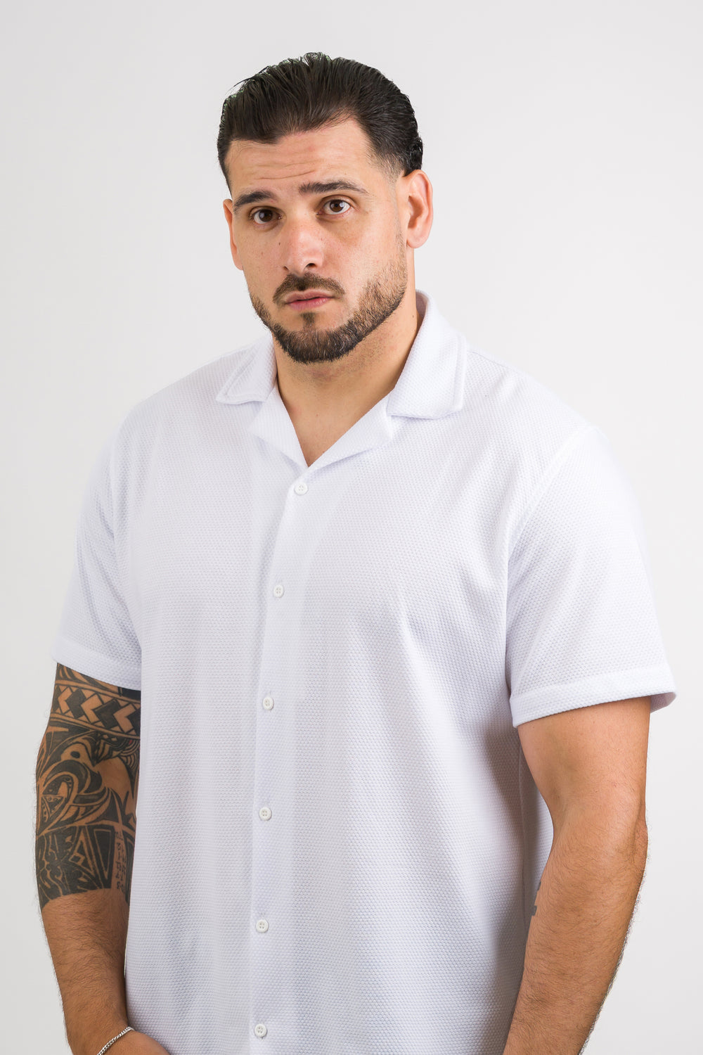 Camisa Text D Blanco