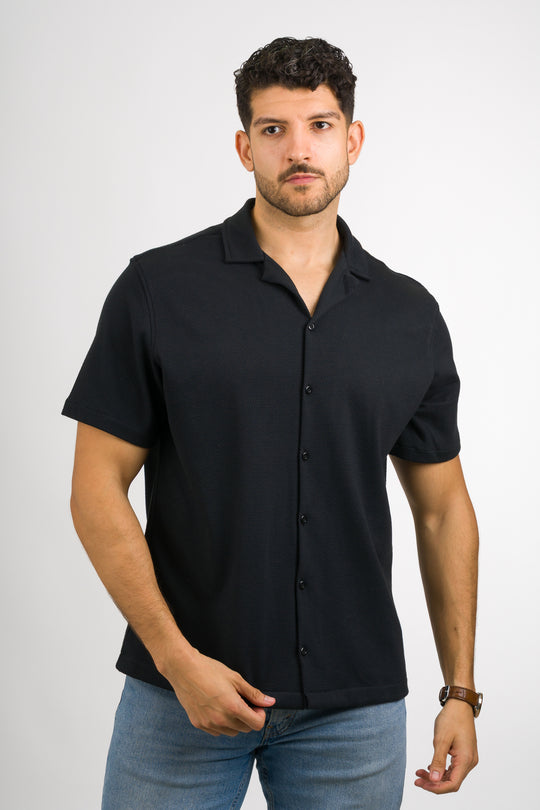 Camisa Text D Negro