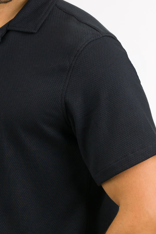 Camisa Text D Negro