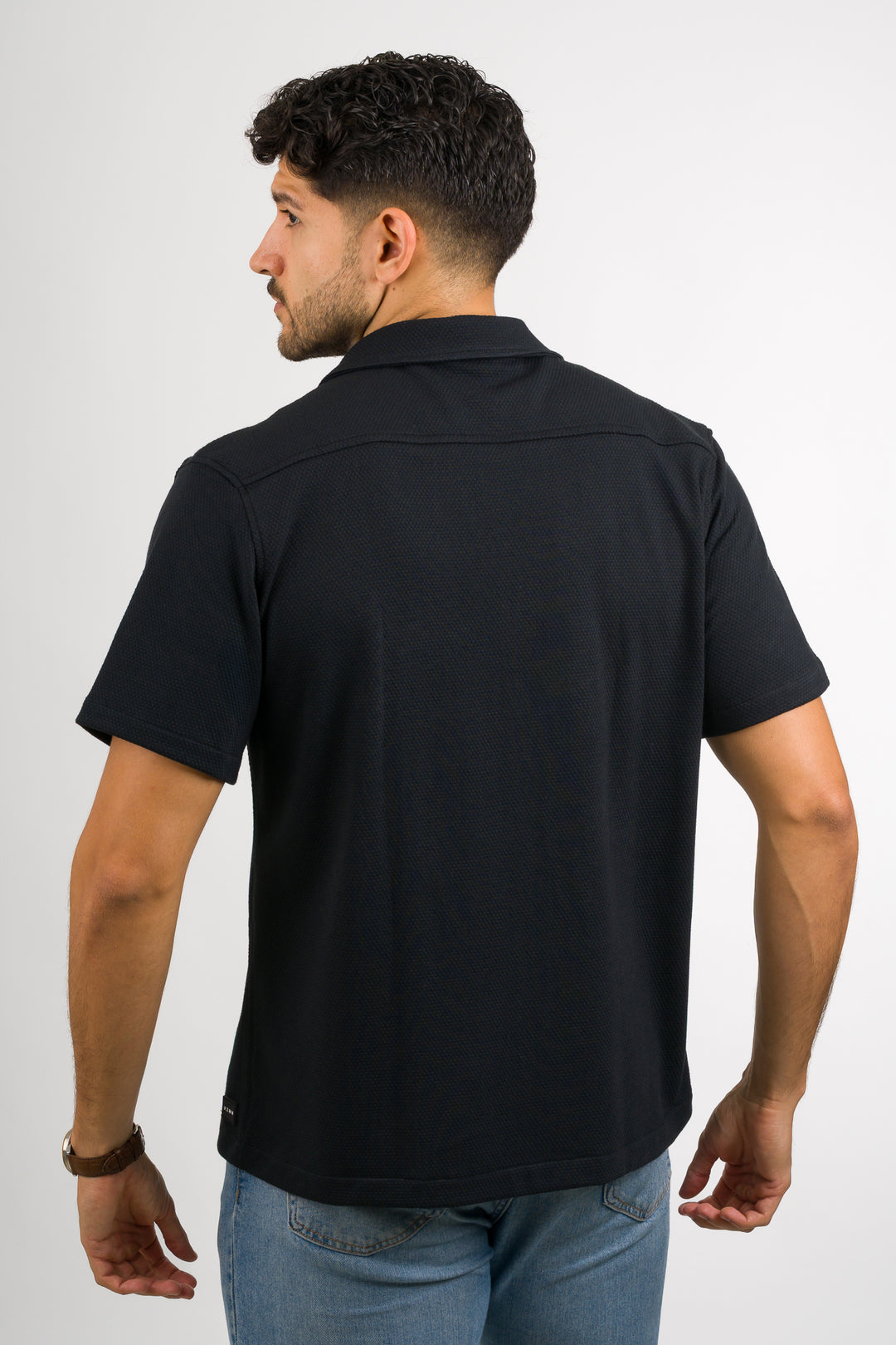 Camisa Text D Negro