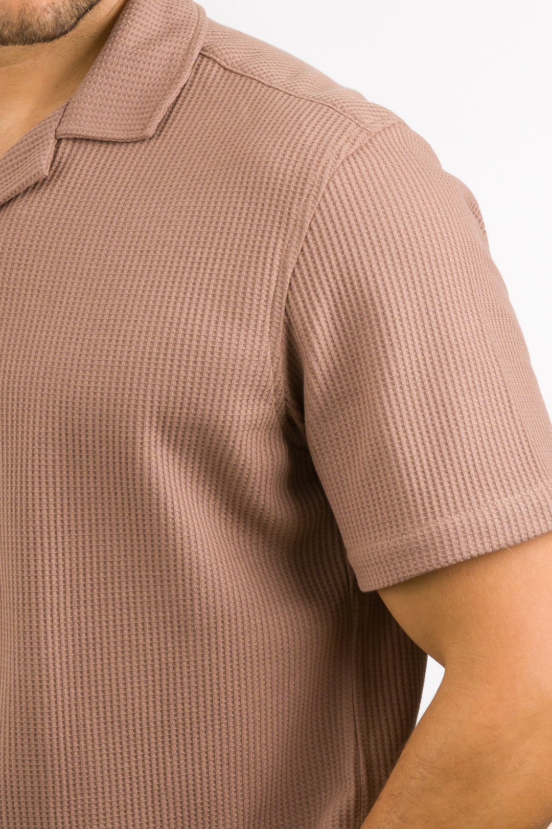 Camisa Text Q Café Claro