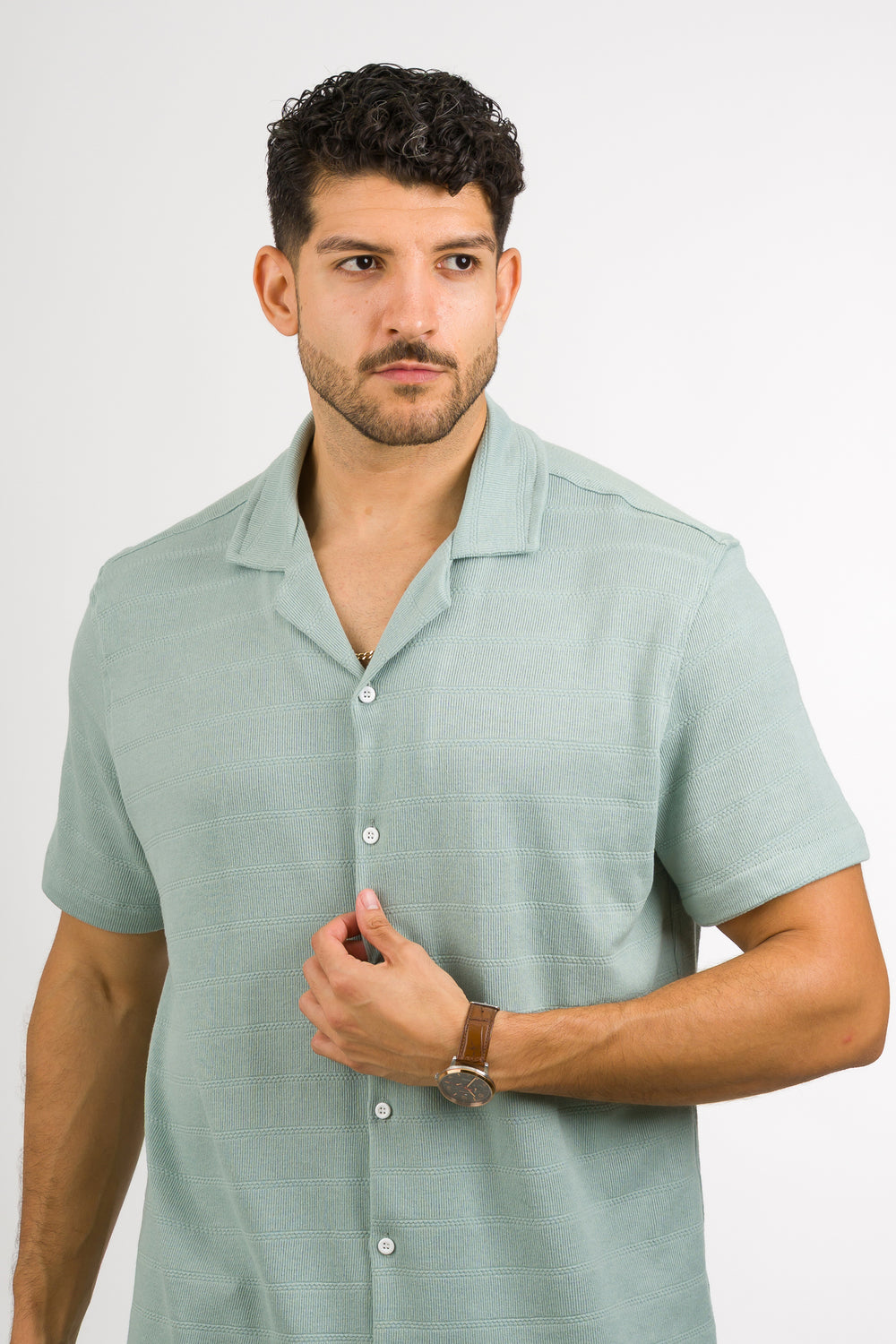 Camisa Text H menta
