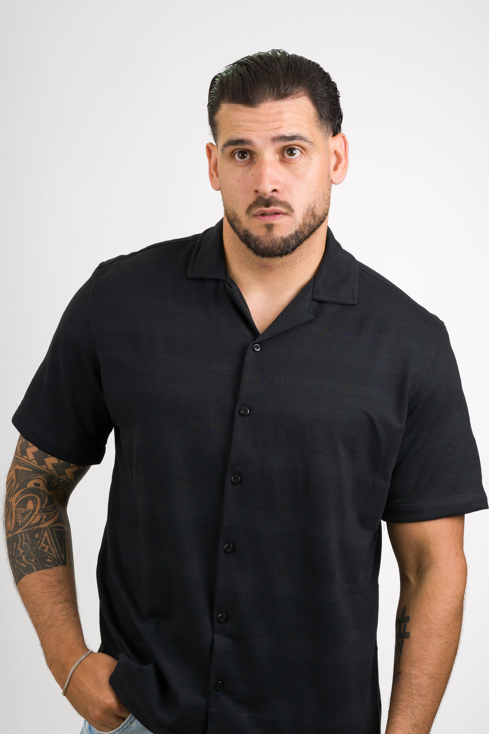 Camisa Text MG Negro