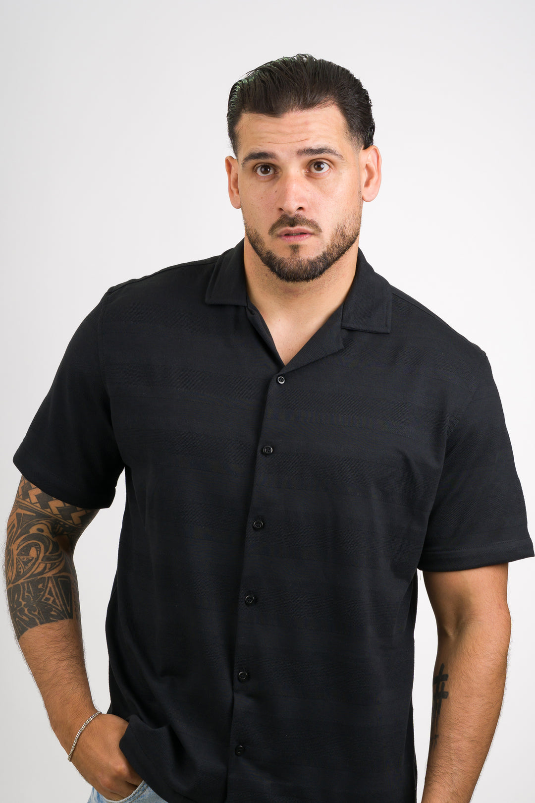 Camisa Text MG Negro