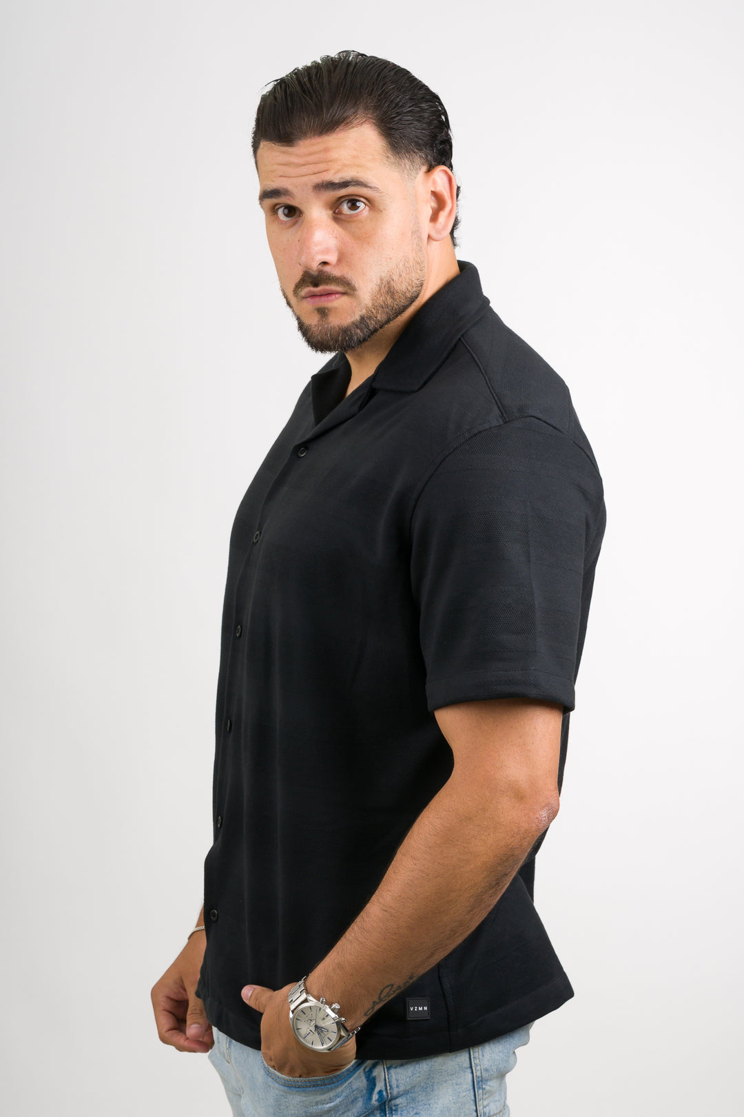 Camisa Text MG Negro