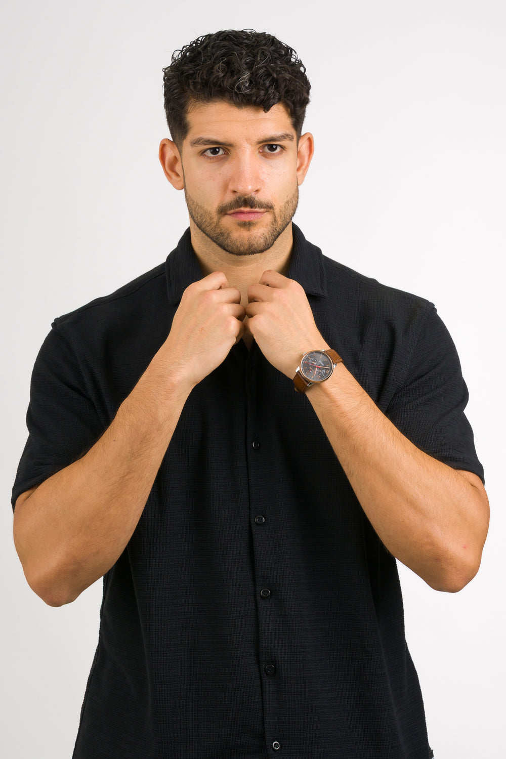 Camisa Text N negro