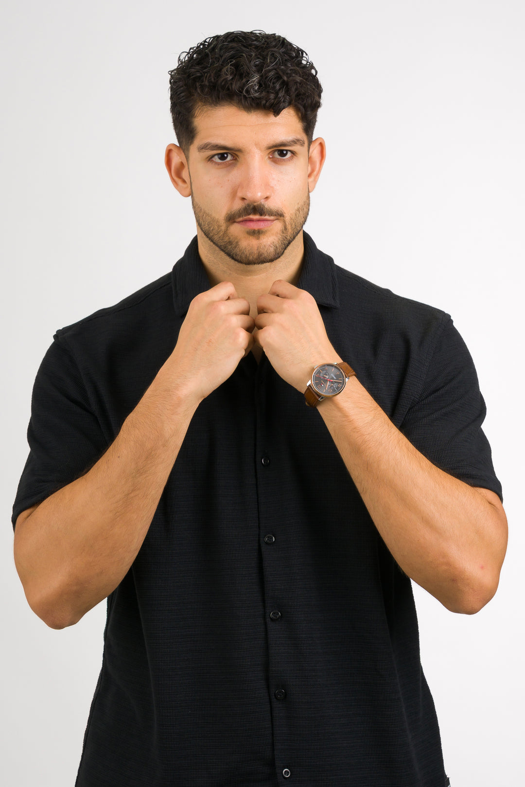 Camisa Text N negro