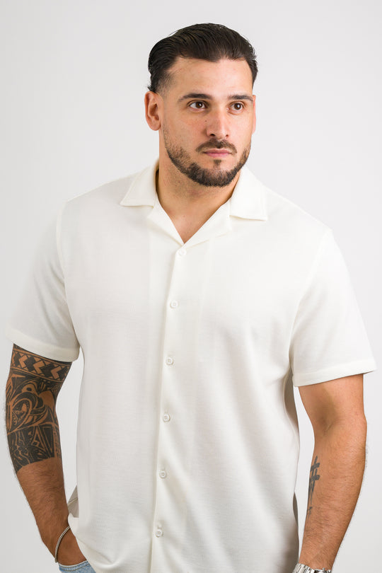 Camisa Text F blanco H