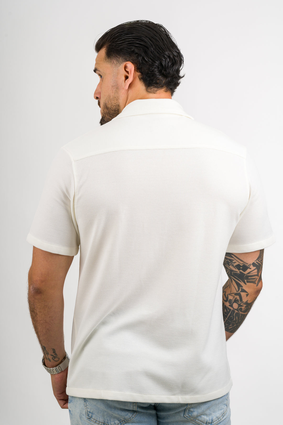 Camisa Text F blanco H