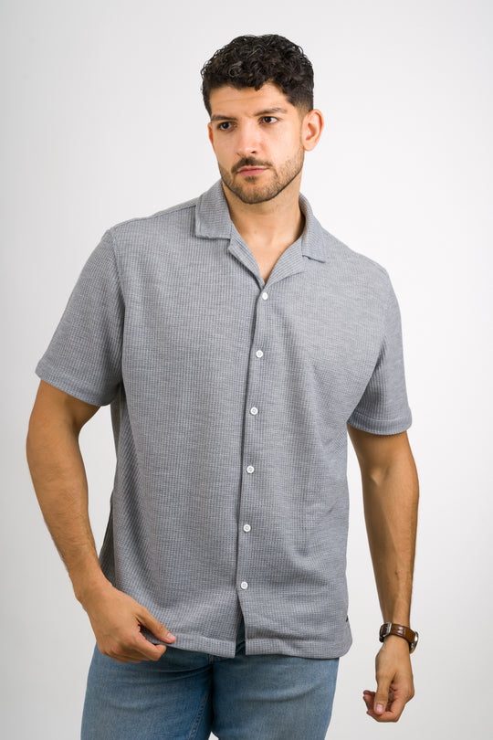 Camisa Text Q Gris