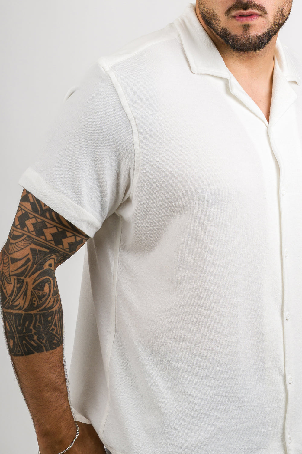 Camisa Text DL blanco H