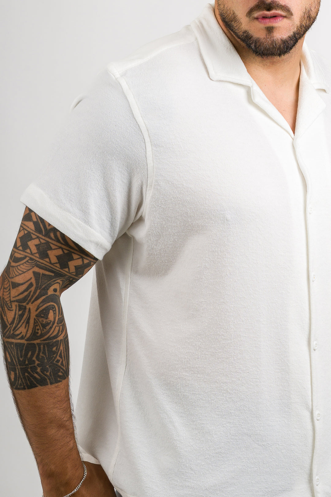 Camisa Text DL blanco H