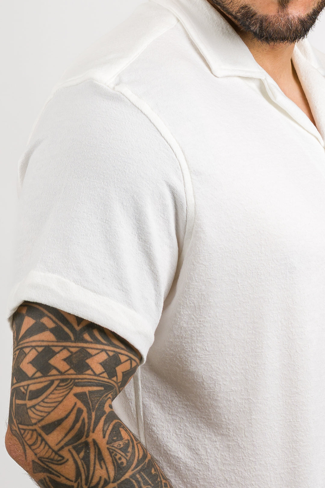 Camisa Text DL blanco H