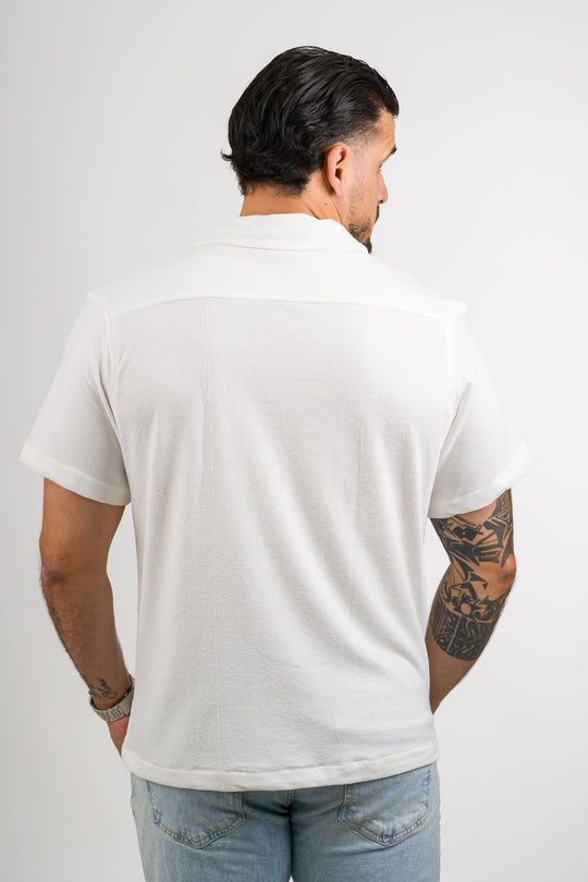 Camisa Text DL blanco H